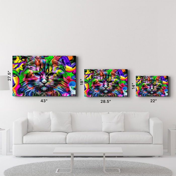 Wallity Pintura Decorativa de Vidrio Templado Multicolor 46 x 72 cm